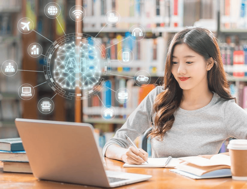 AI learning assistant helping students with personalized education support