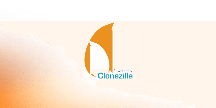 Clonezilla Live 3.3 disk cloning software interface showing partition management