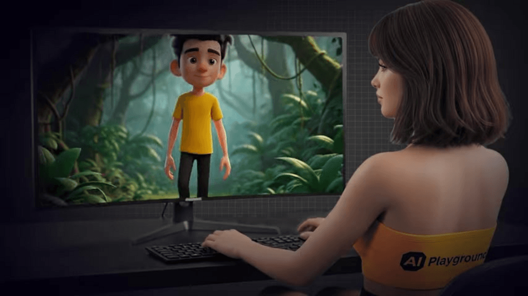 VideoInu Nano Banana AI platform interface showing animated story creation tools