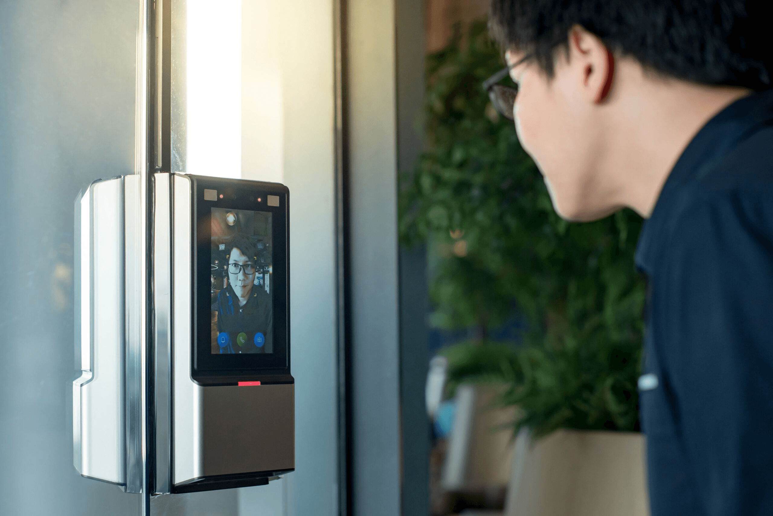 SecureLink Pro AI face recognition security system with multiple authentication methods