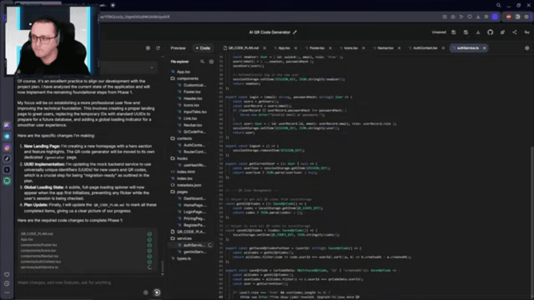 AI QR Code Generator creating custom branded QR codes with advanced design features