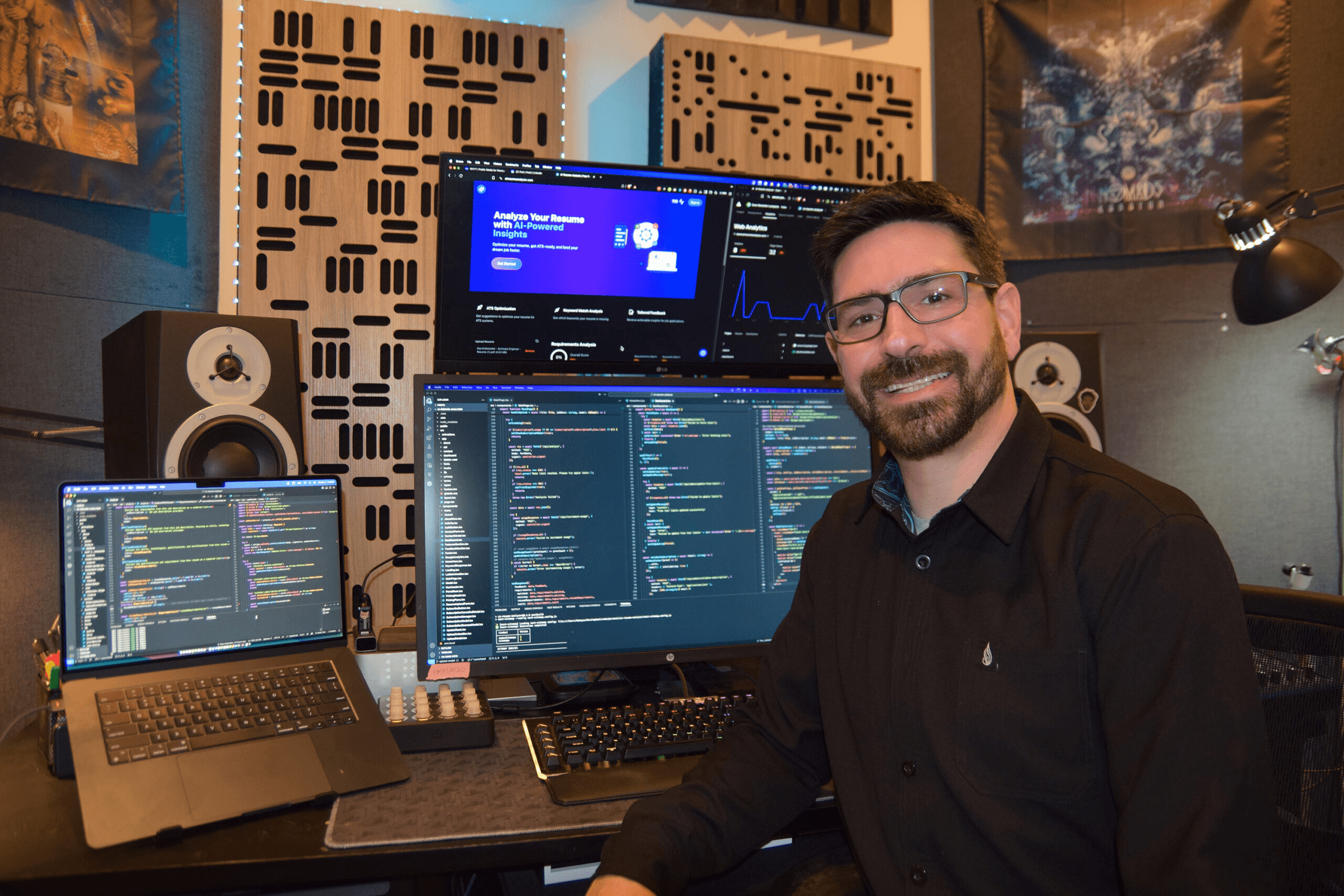 AI Resume Analyzer built with Microsoft Power Platform showing automated candidate screening interface