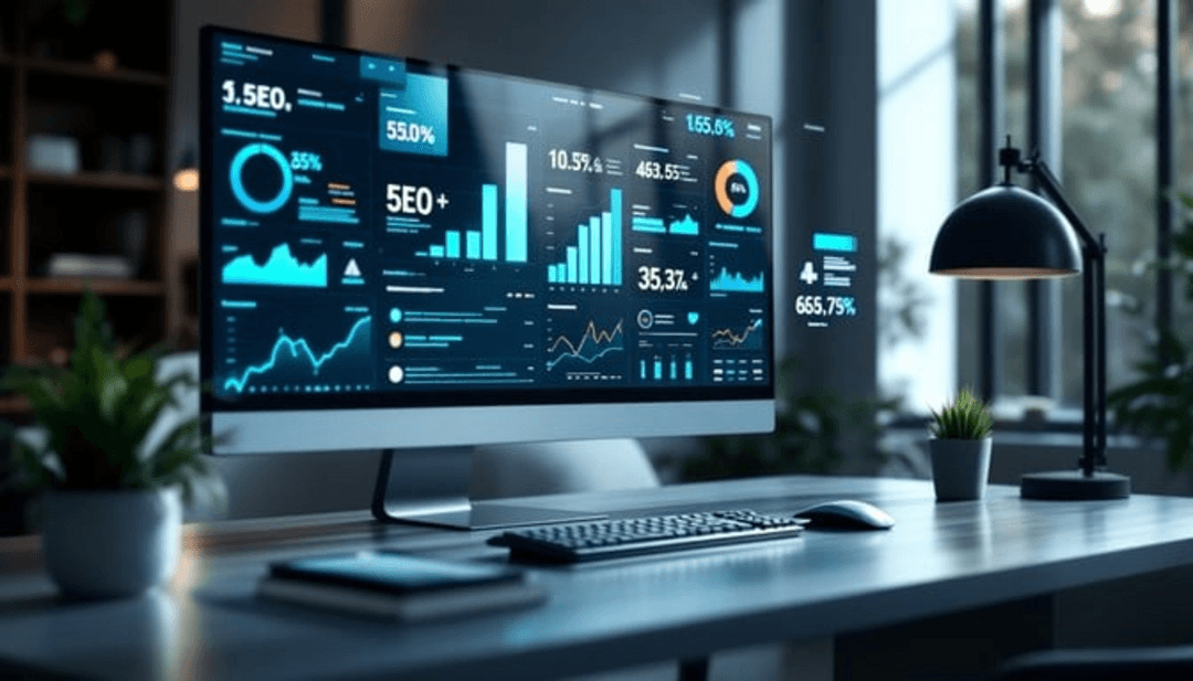AI-powered customer service dashboard showing ROI metrics and performance analytics