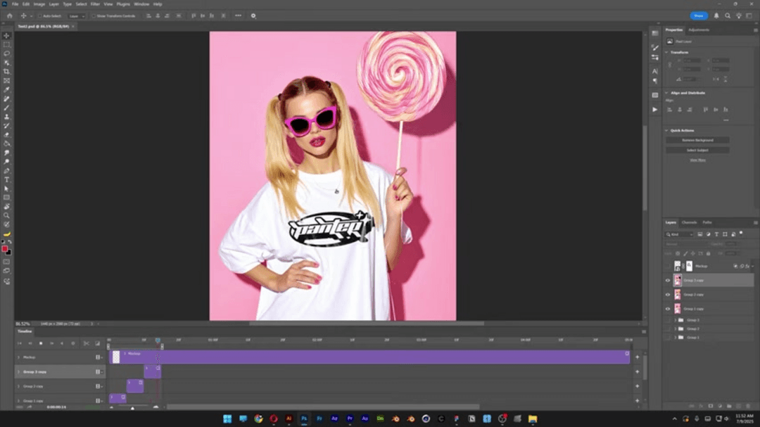 AI-generated GIF creation process showing transformation from text prompt to animated result