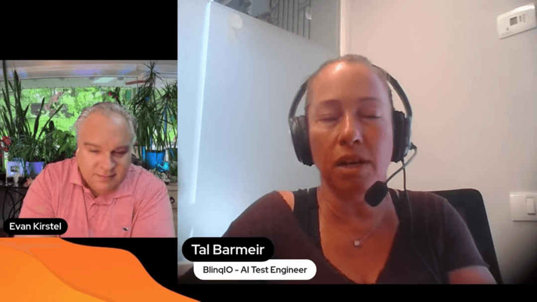 AI Test Engineer concept showing automated testing workflow