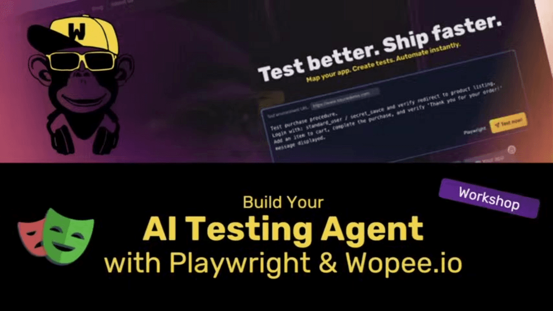 AI testing agents automating software quality assurance with Playwright and Wopee.io