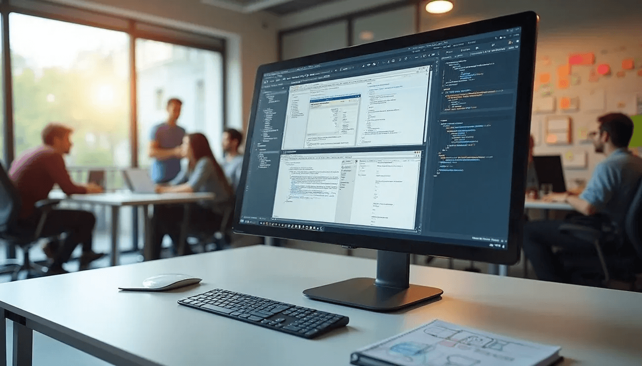 Image-based testing visualization showing comparison between baseline and current application screenshots
