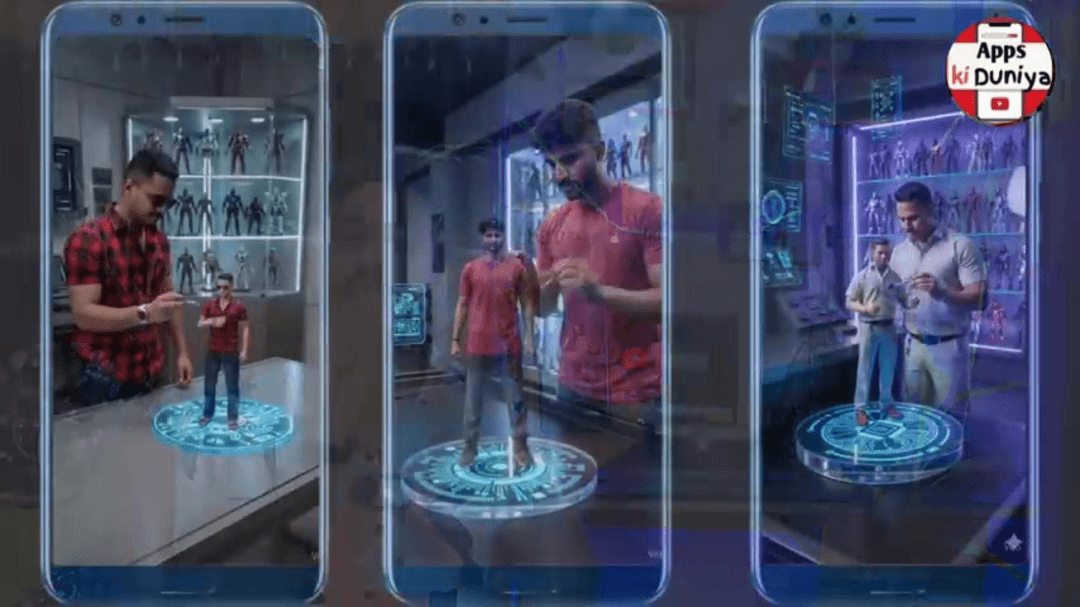 3D AI photo transformation showing before and after comparison with depth effect