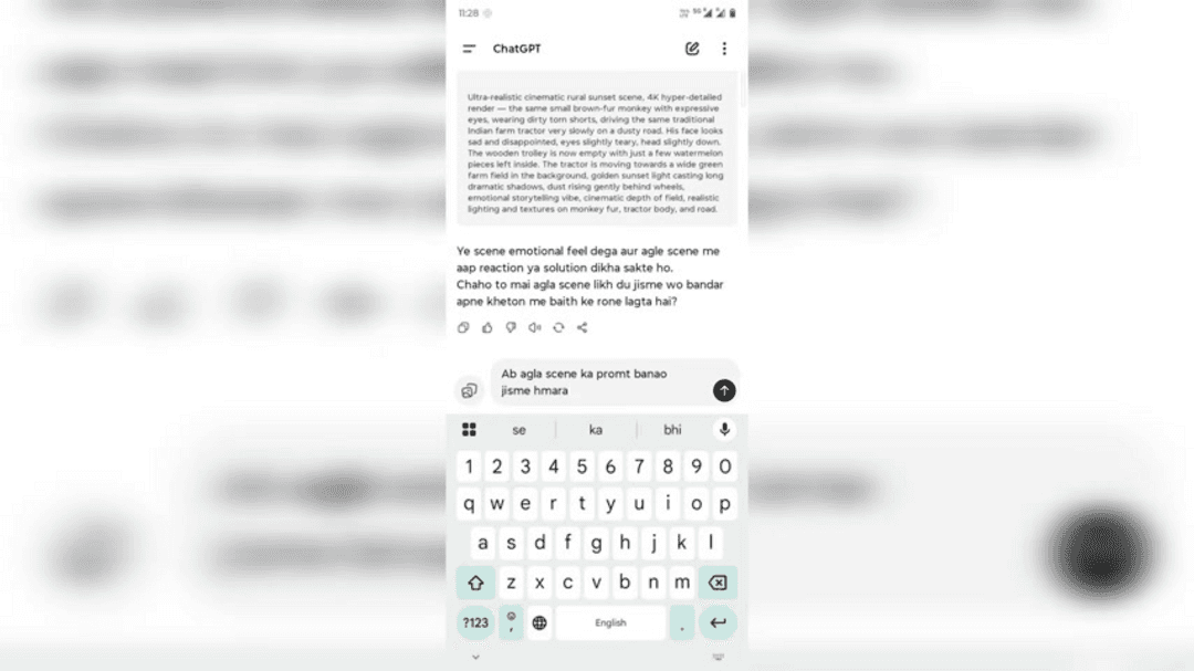 AI video creation workflow showing text prompts transforming into animated visuals