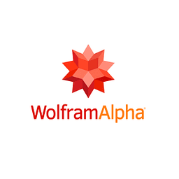 WolframAlpha logo depicting a computational knowledge engine